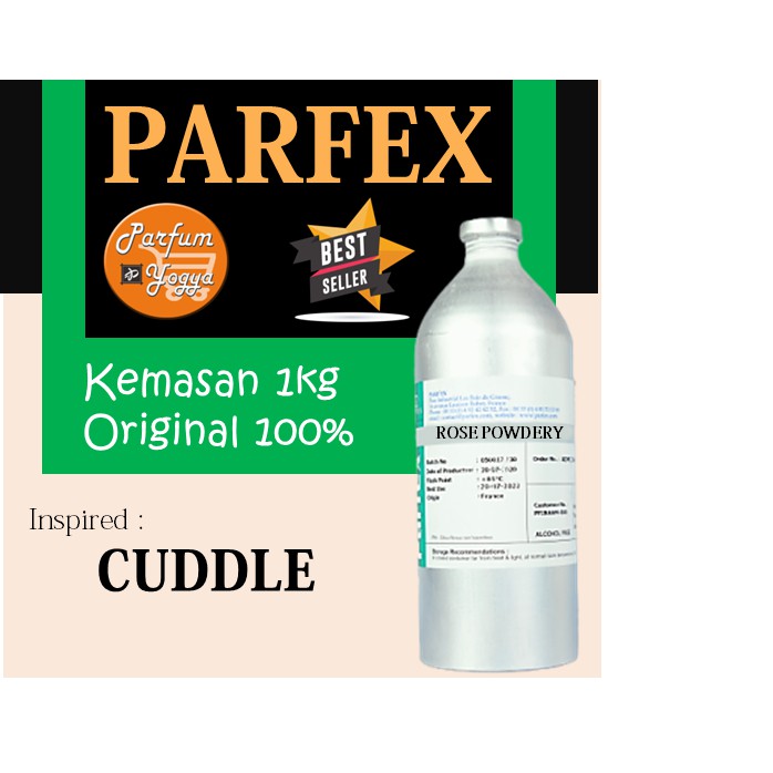 BIBIT PARFUM MURNI PARFEX CUDDLE 1 KG SEGEL | PARFEX CUDLE | BEST SELLER