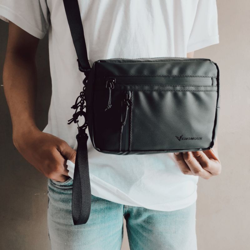 Tas Selempang Pria Premium Waterproof Handbag Clutchbag Pouch Casual