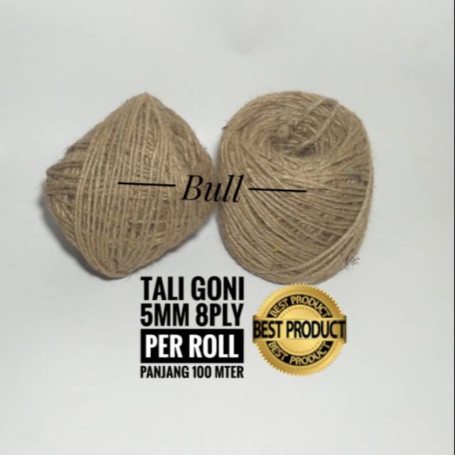 

Tali Goni 8 ply (5 mm)Jute /Roll 100 meter