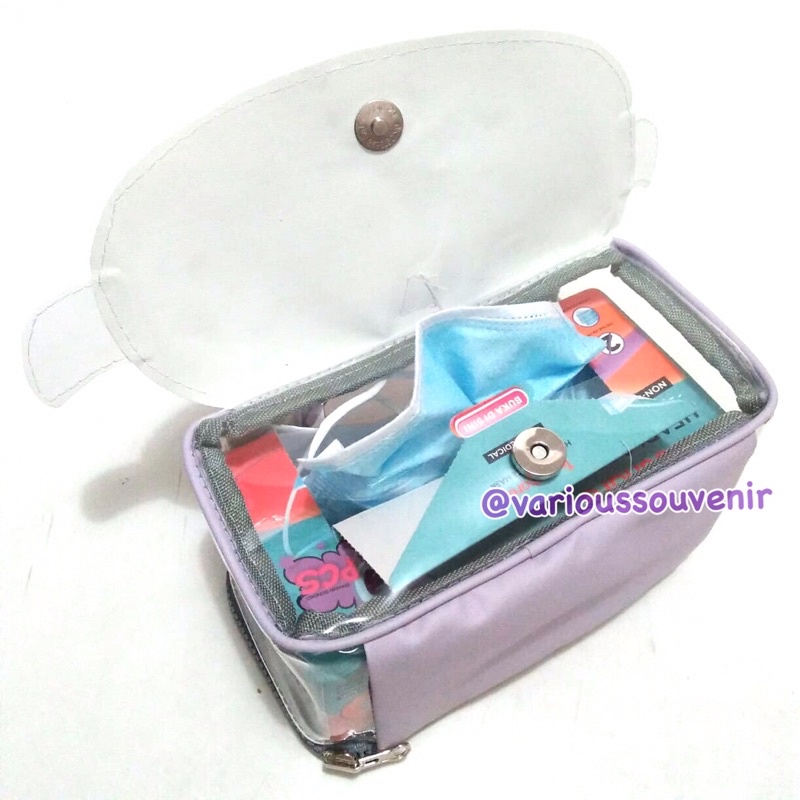 Tempat Masker Lucu Ikan Lumba Lumba Wadah Masker Tempat Tissue Mobil Portable Souvenir Ulang Tahun