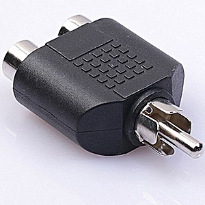 SKU-1052 KONEKTOR Y SPLITTER 1 RCA MALE TO 2 RCA FEMALE / ADAPTER