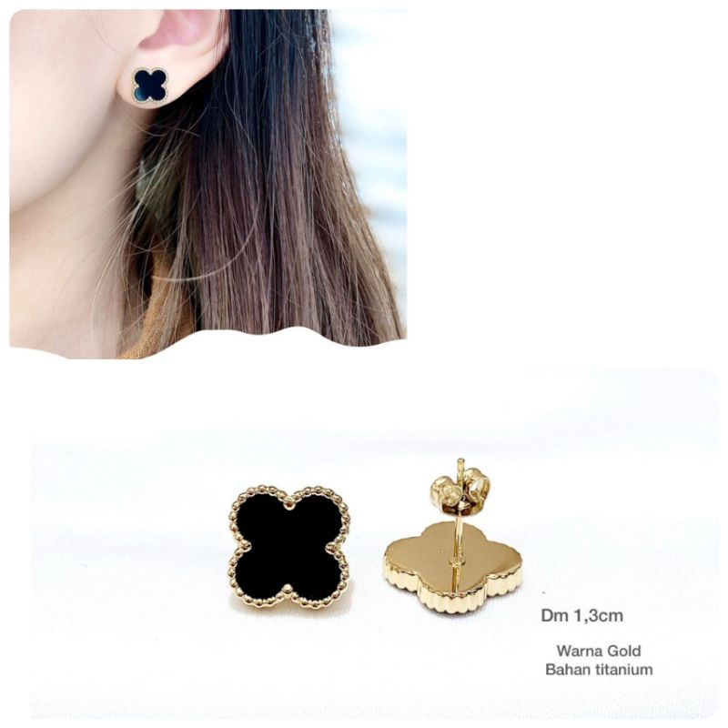 Anting Titanium asli Premium Quality Anti Karat Anti Alergi Anting Stainless steel Ori At393