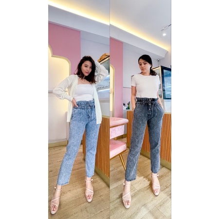 ALEXA JEANS/  HIGHWAIST PENSIL/ celana fashion/ootd daily#celana hwg pesil