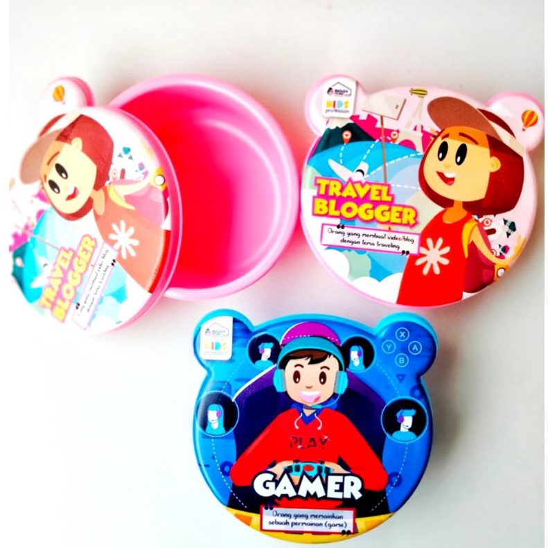 LUNCH BOX GAMBAR MURAH / TEMPAT MAKAN OMPRENG ANAK SOUVENIR ULANG TAHUN MURAH