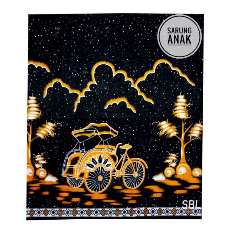 sarung anak motif becak