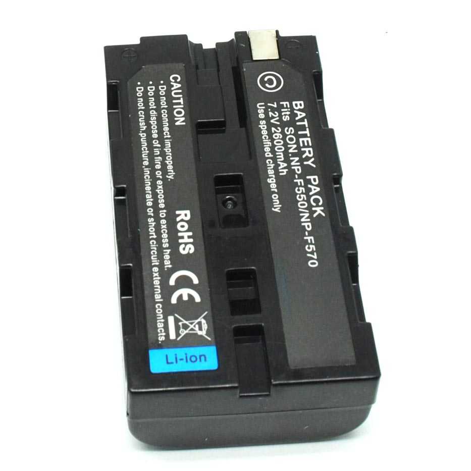 Baterai Kamera Sony NP-F330 NP-F530 NP-F550 NP-F570 (Replika 1:1)-Hitam