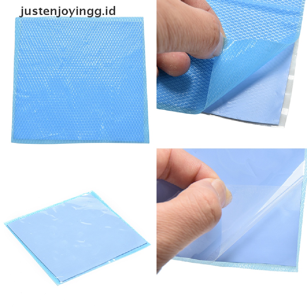 Pad Silikon Konduktif Termal Warna Biru Ukuran 100mm X 100mm X 1mm