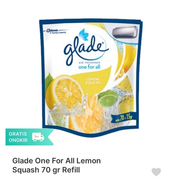 pengharum ruangan glade 70gr refill