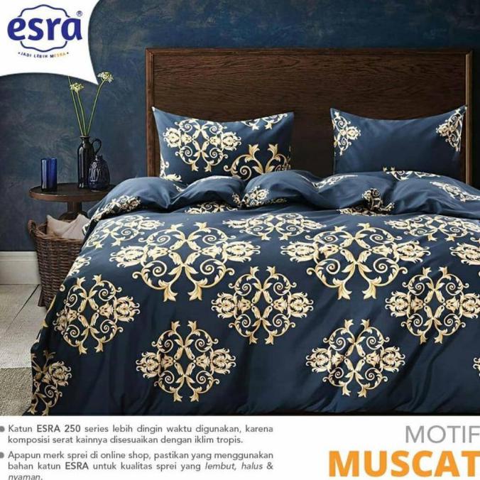 Bedcover Set Sprei Katun Motif Batik 180x200 160x200 - 140x200, 30 CM |Sprei & Bed Cover