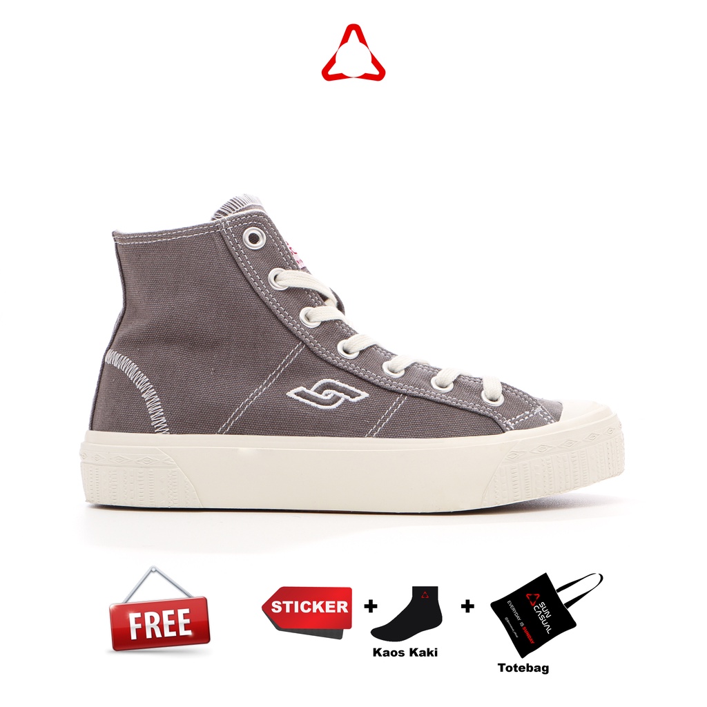 Sun Casual - Sepatu - Basic High Canvas Grey