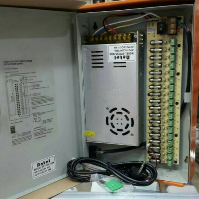 POWER SUPPLY BOX 12V 30A BISA BUAT 16 CAMERA