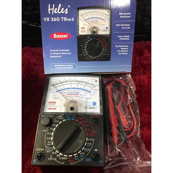 MULTI TESTER HELES YX-360TRNB ANALOG MULTITESTER METER AVOMETER YX 360 TRNB YX360 ASLI ORIGINAL