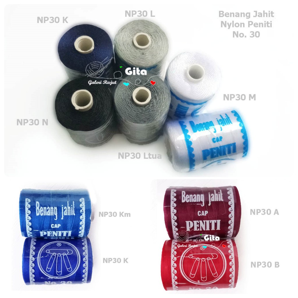 Benang Jahit Nylon No.30 Cap Peniti