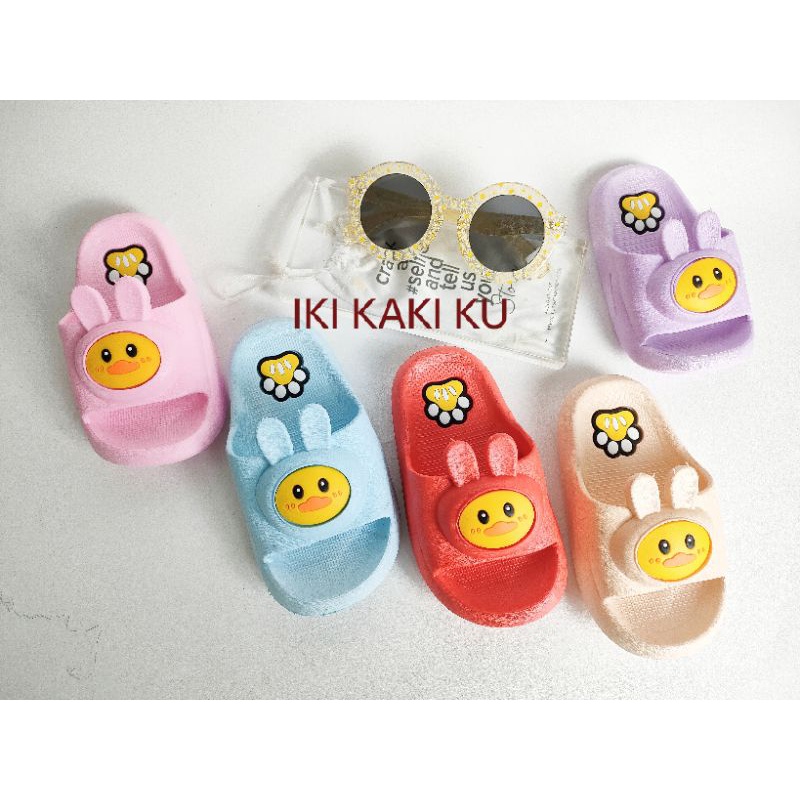 SANDAL SELOP IMPORT ANAK BEBEK FULL KARET LENTUR LALUNA 919 DUCK