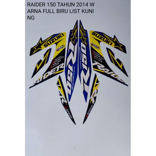 STRIPING SATRIA FU VARIASI 2013-2015