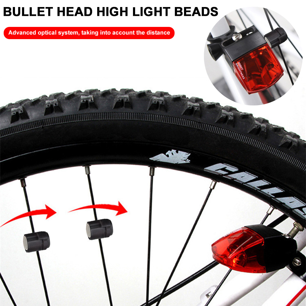 wheel powered bike light