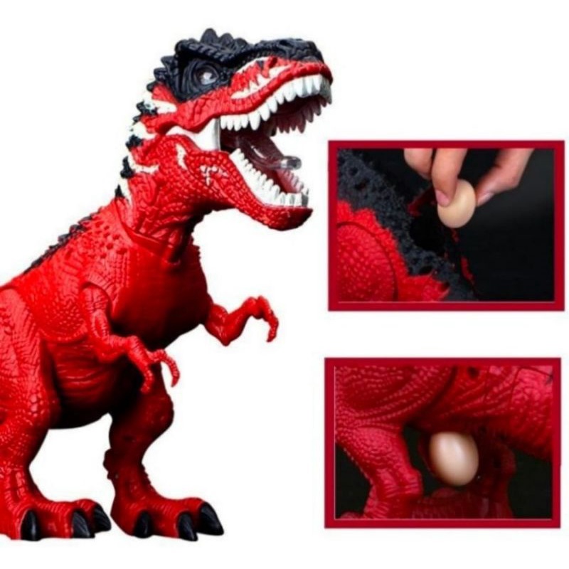 Mainan dinosaurus TRex projector bertelur jumbo