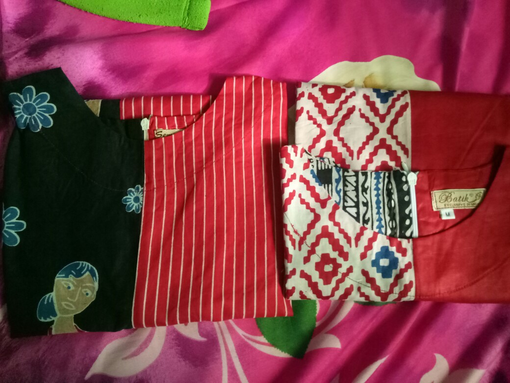 Atasan Batik Dolby Dolbi Dobby Doby Tenun Sutra Tulis Halus Katun Atbm Baron ,sarombit Atasan