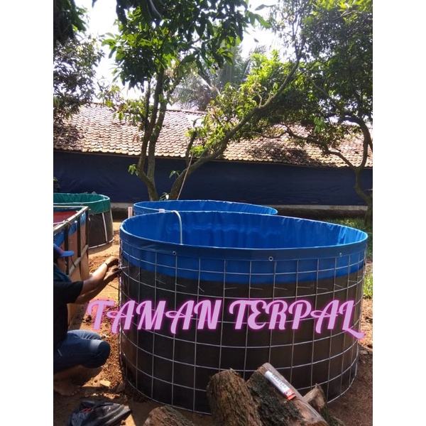 KOLAM TERPAL BULAT/BUNDAR ORCHID D2 T1  /KOLAM LELE/KOLAM BULAT/KOLAM IKAN/BUDIDAYA IKAN