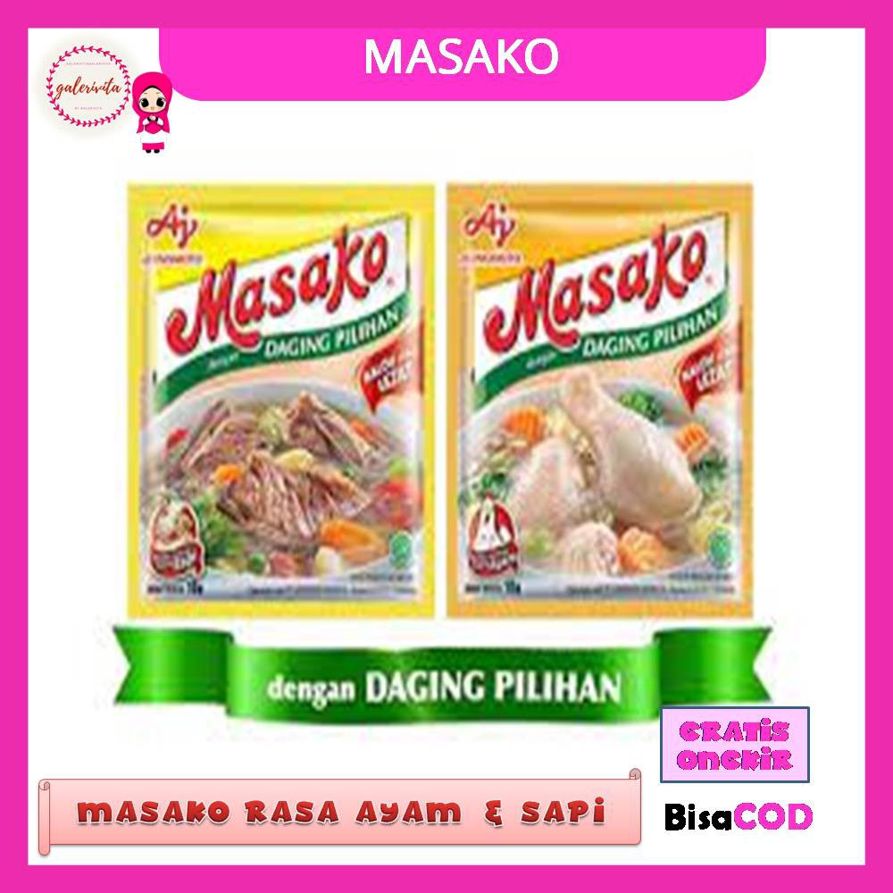 

Masako Bumbu Rasa Ayam / Masako Rasa Sapi / Masako Daging Pilihan 11 Gram / Masako Penyedap Rasa