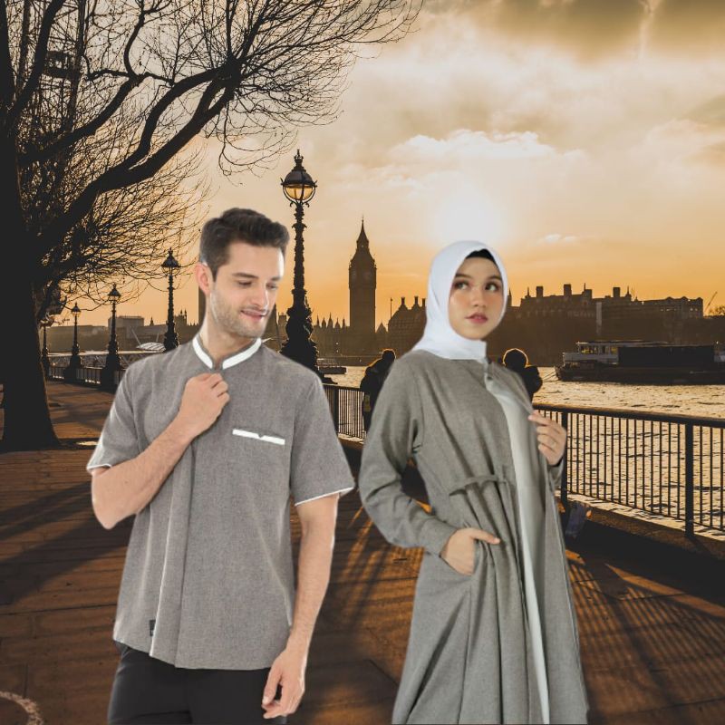 COUPLE COPEL GAMIS KEMKO PREMIUM KATUN MADINAH BAJU PAPA MAMA