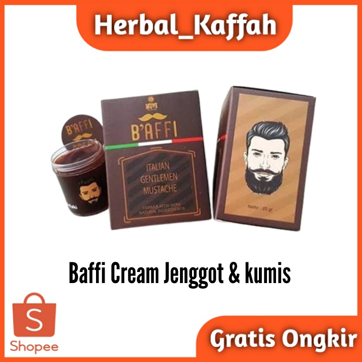 Baffi Cream Original Penumbuh Jenggot dan Kumis 20gr BPOM Italian Gentlemen Mustachie