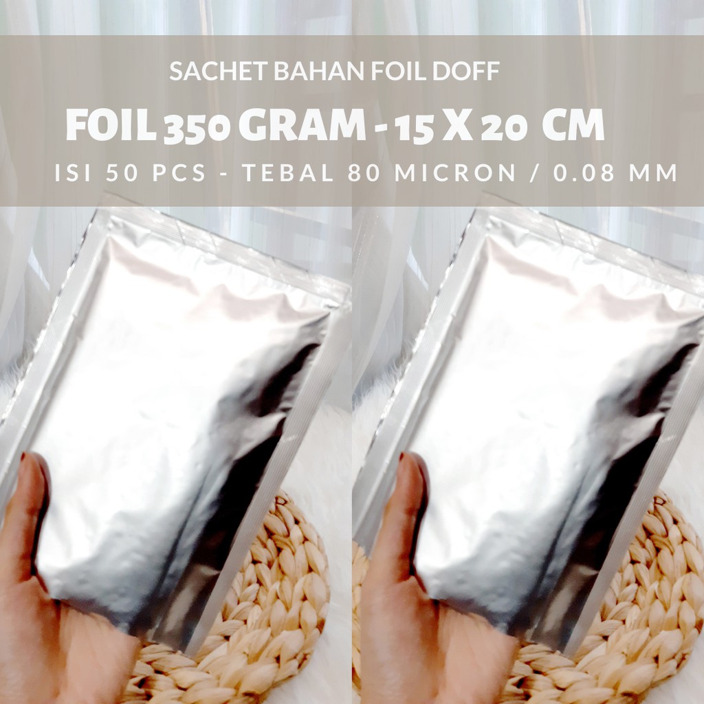 Harga Plastik Alumunium - printing kemasan masker - Foil Plastik 15x20 cm
