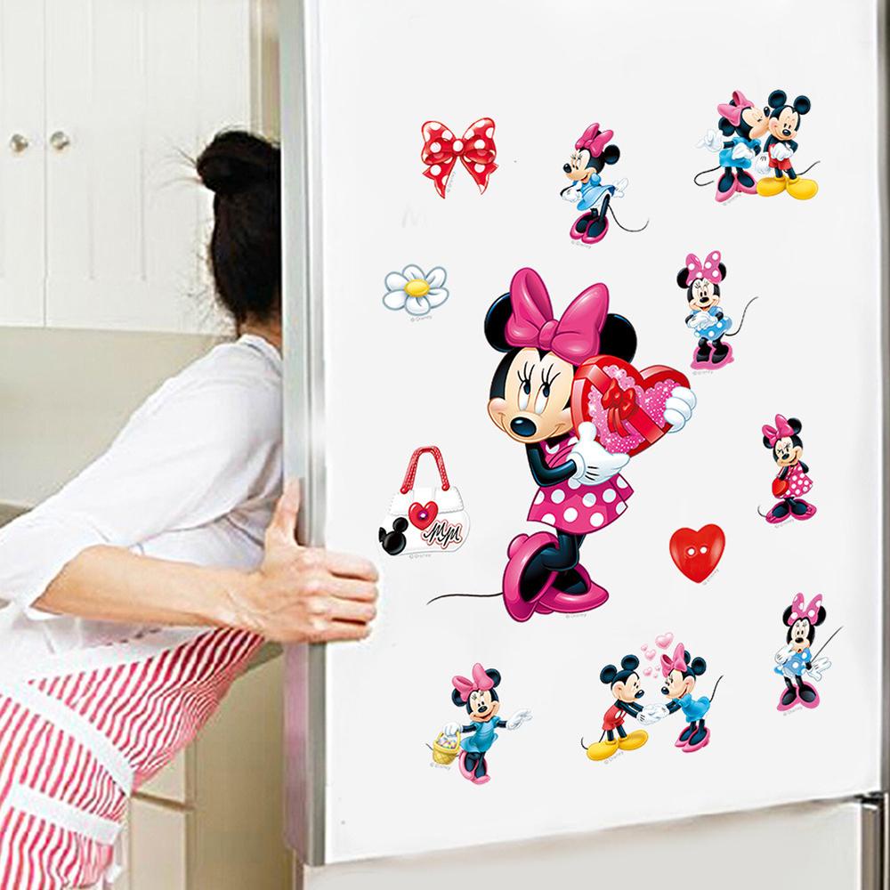 Quinton Stiker DIY Removable Kartun Mickey Minnie