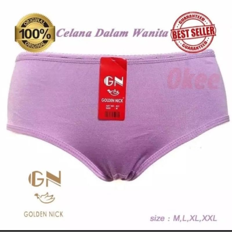 6pcs Celana Dalam Wanita Dewasa Golden Nick Lusinan CD Cewek Jumbo Sempak Perempuan Grosir Goldenik Tokozifa25