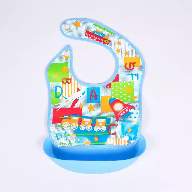 SW - SLABBER WATERPROOF SILICONE anti air celemek makan bayi baby bib silikon