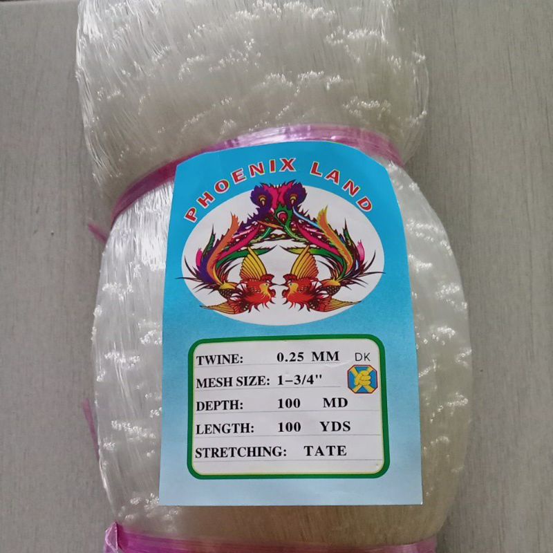 jaring ikan 0.25 1¾ inchi 100md/100yds jaring ikan kecil pukat ikan jaring ikan senar jaring ikan mu