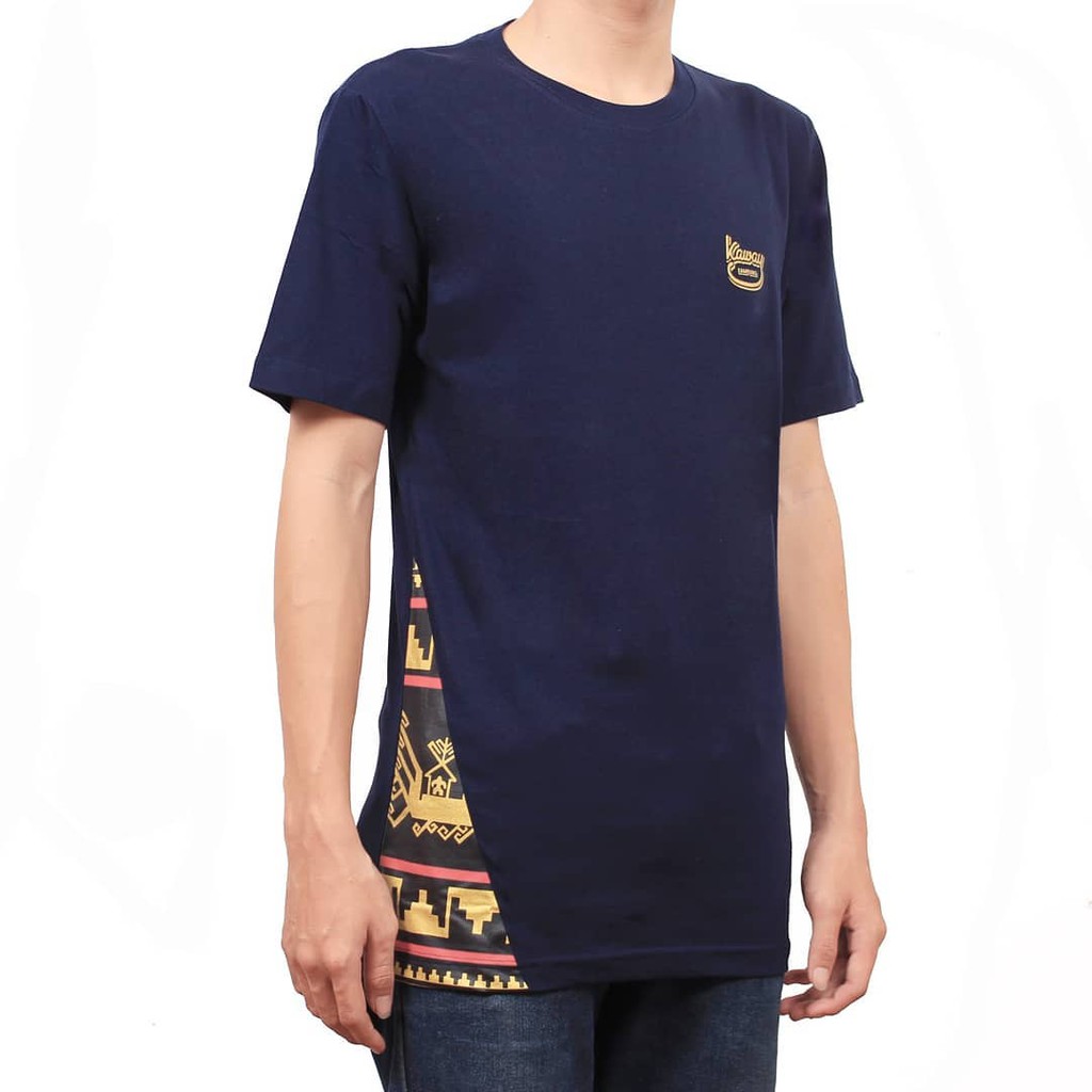 KAOS T-SHIRT PRIA/WANITA - KAWAY SIDE TAPS NAVY