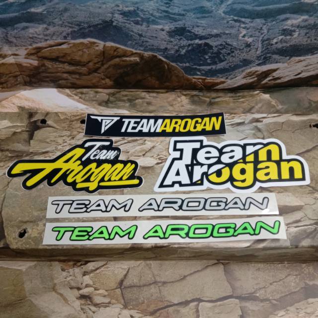 Sticker printing TEAM AROGAN minim pembelian harus 20rb