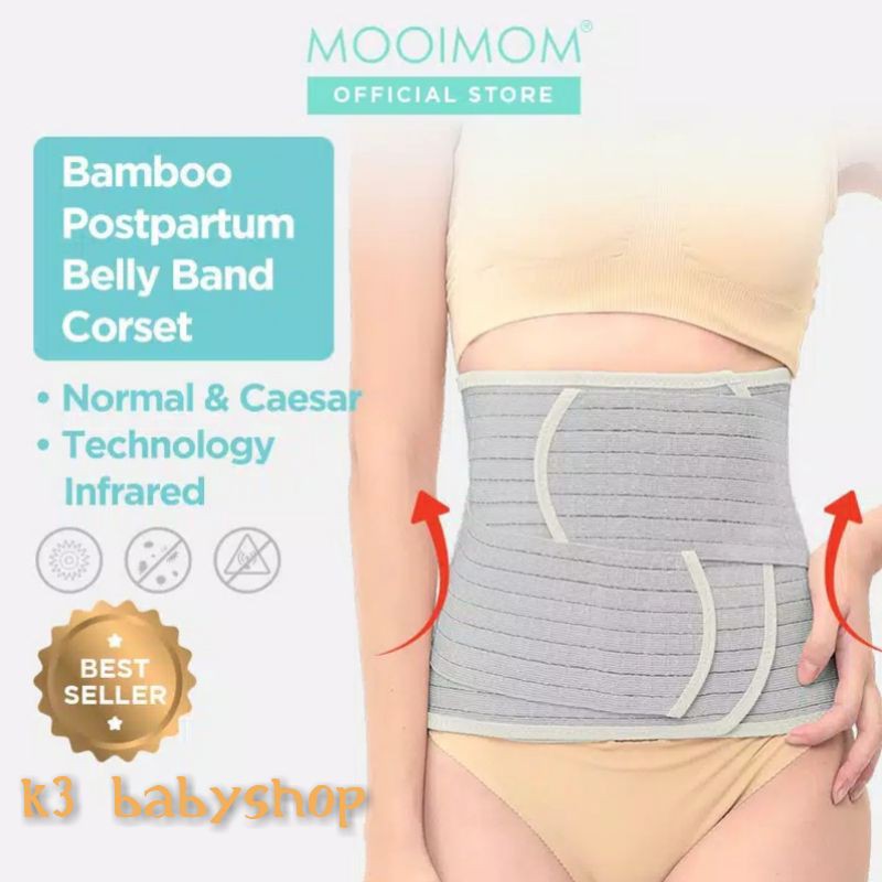 Korset Bambu Pasca Melahirkan Mooimom Bamboo Postpartum Belly Band korset pelangsing hadiah lahiran