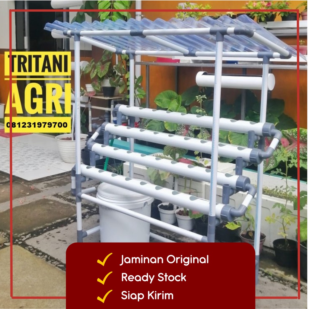 Paket Hidroponik Portable Mini Garden Hydroponic DFT 36 R (ATAP) - IDEAGRO Siap Pakai