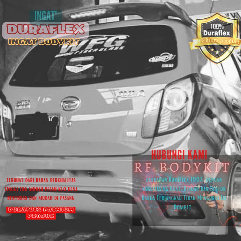 bodykit ayla yaris belakang body kit bodikit  GRADE-A
