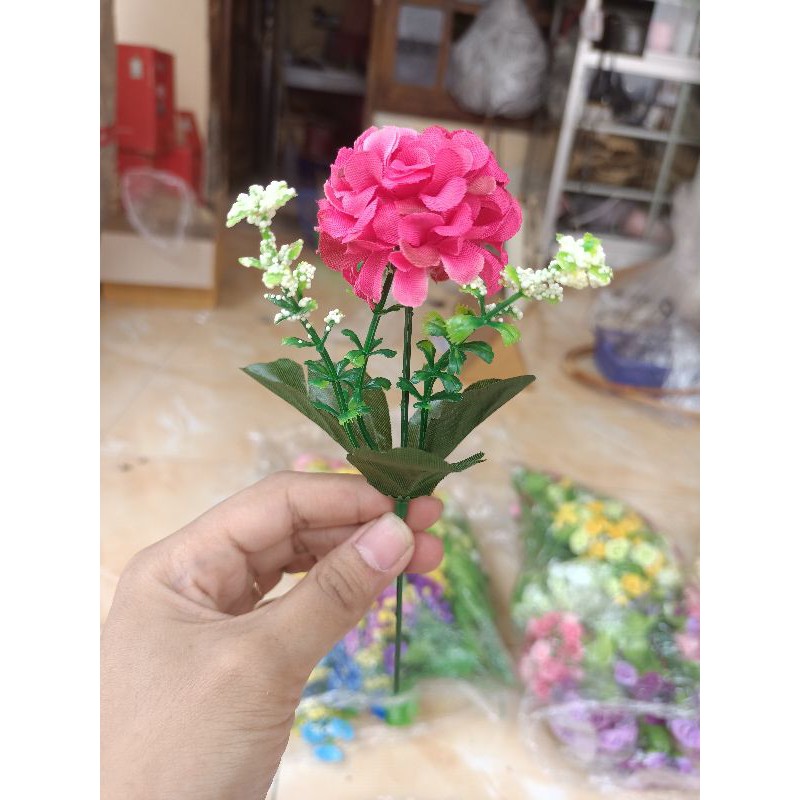 Marigold Bunga Plastik Artificial Dekorasi Rustic Hiasan Mahar Dried Flower Hampers Ringbox-Fanta