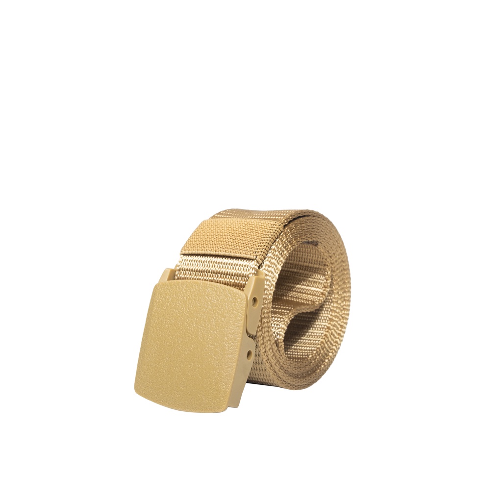 Ikat Flashee Pinggang Tactical Nylon Kanvas Gesper Tactical Army Anti Metal Detector Krem