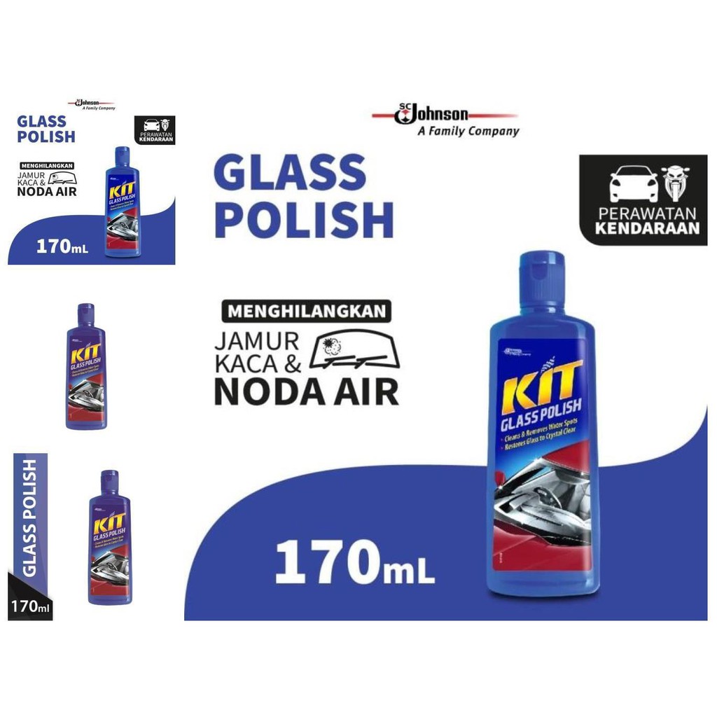 kit glass polish 170ml