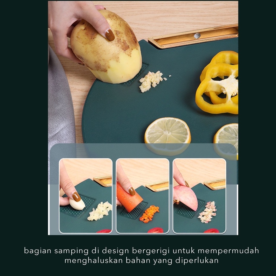 Talenan Viral Talenan PE Anti Jamur CUTTING BOARD PREMIUM Dapur Hijau Emerald Kualitas Premium Tebal Serbaguna Desain Modern Elegan