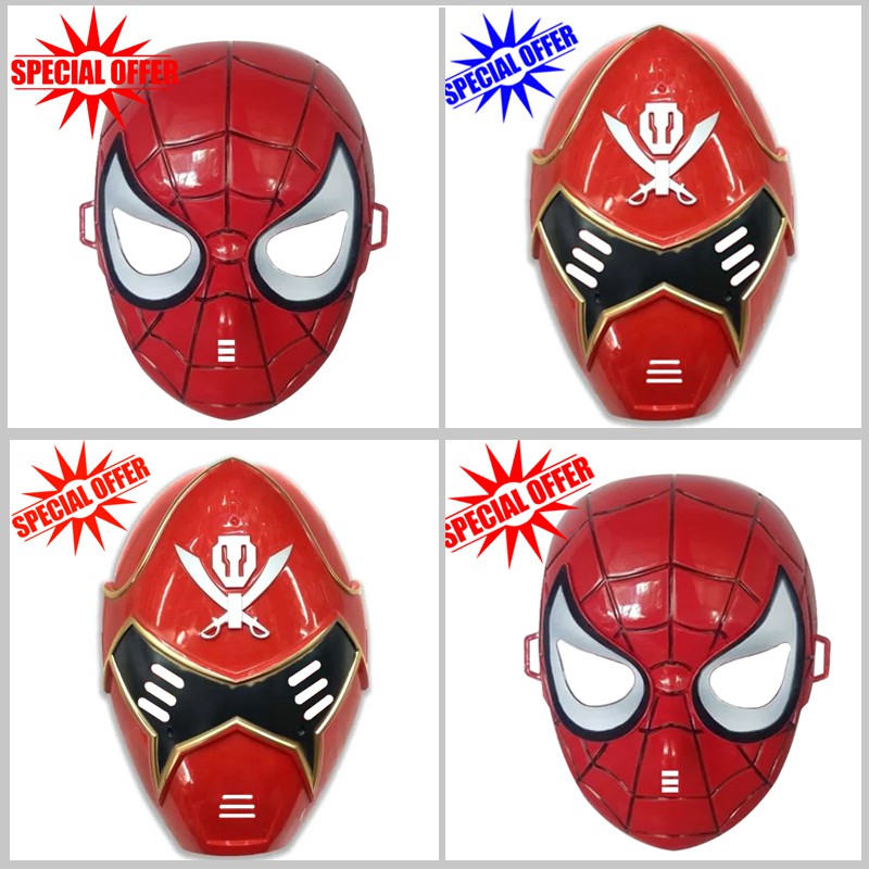 Mainan Topeng Spiderman Murah Topeng Power Ranger Topeng Captain America Transformers