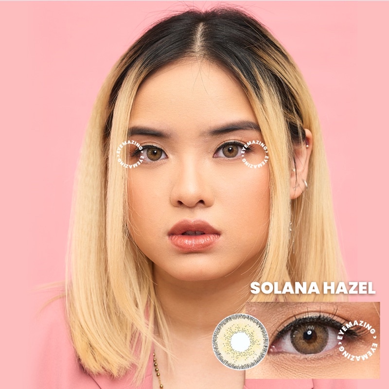 EYEMAZING Softlens - Solana Hazel / Brown / Coklat Normal Minus Beda Minus