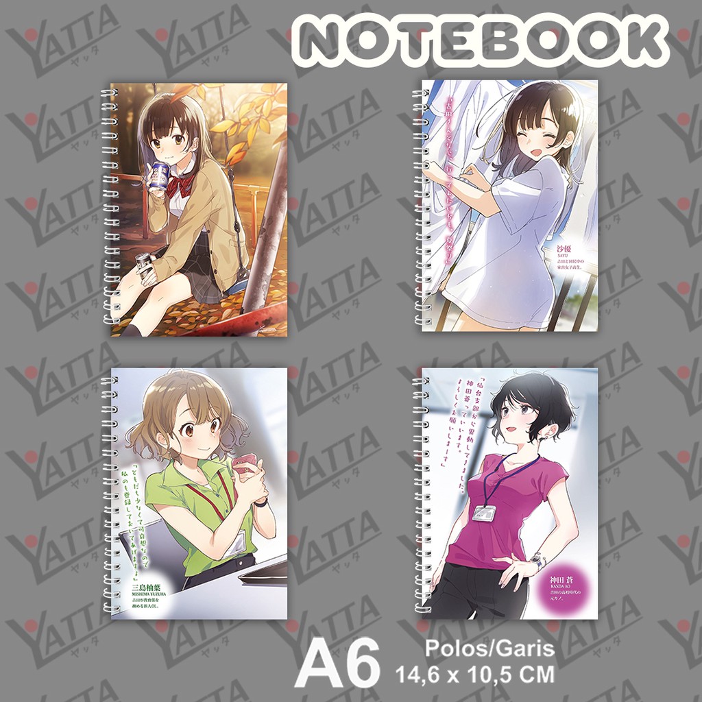 

Notebook Anime Ukuran A6 10,5 cm x 14,8 cm Higehiro