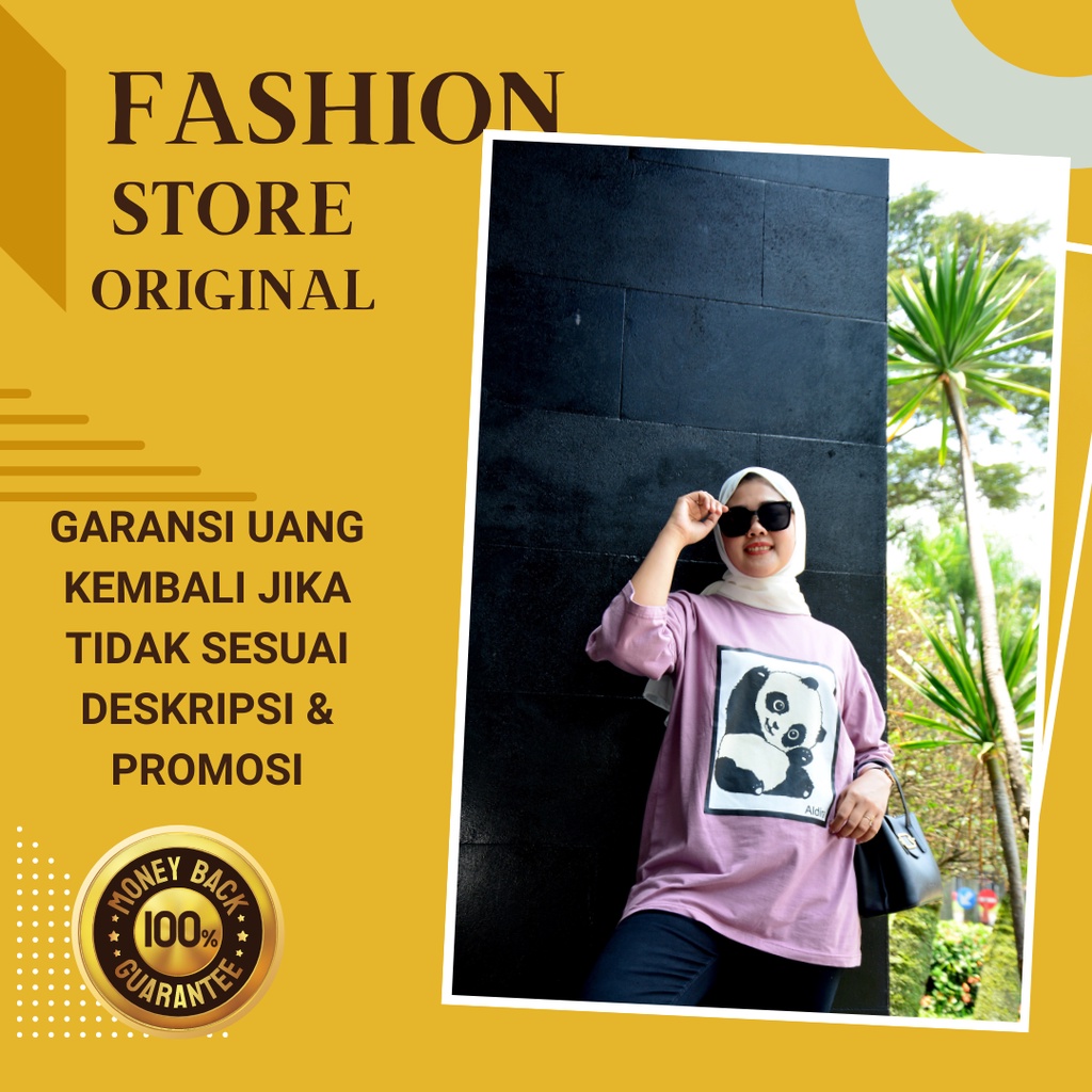 Aldira Ootd Kaos Oversize Hijab / Baju Oversize Wanita Hijab / Style Baju Oversize Wanita / Outfit K