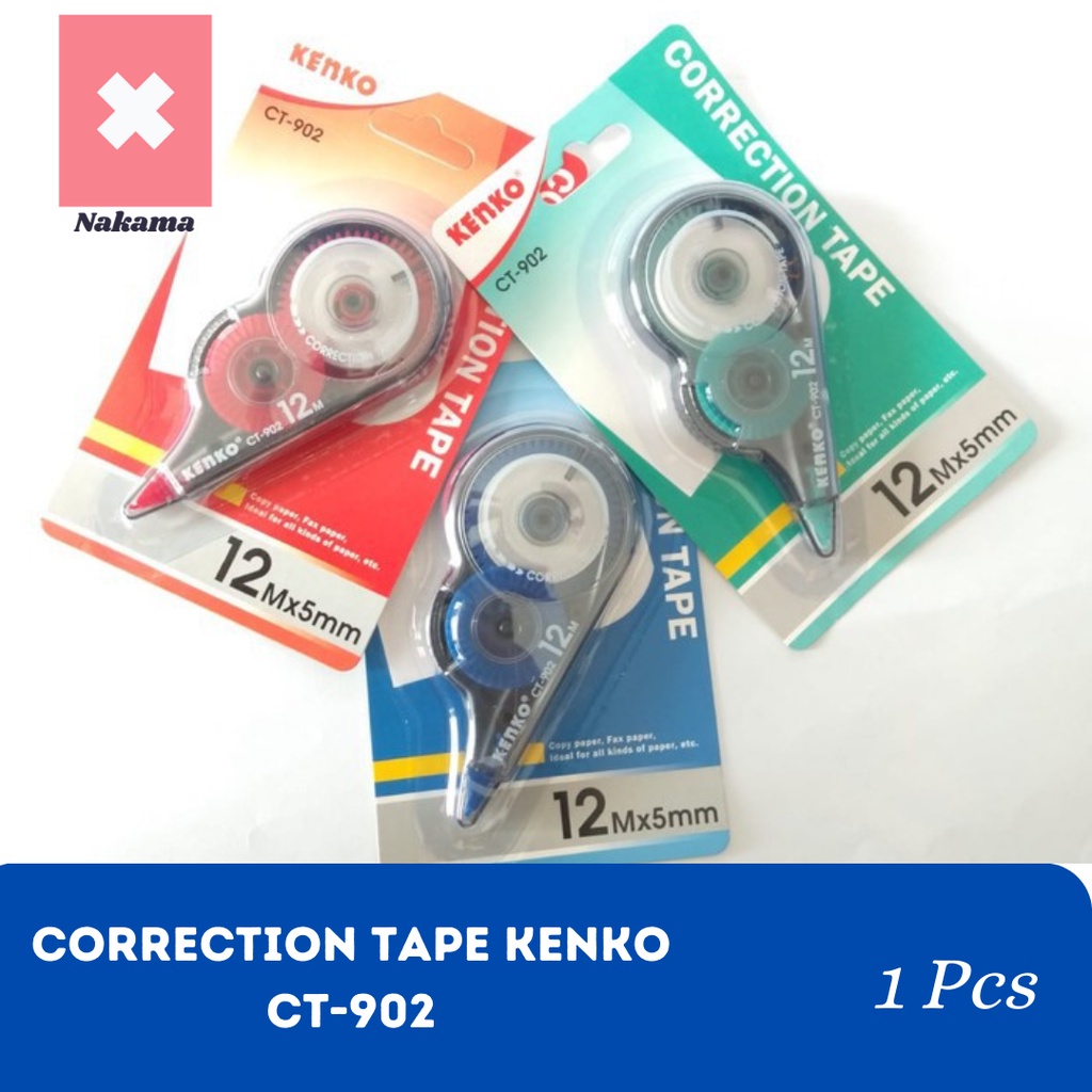 

TIPE EX KENKO CORRECTION TAPE CT-902 STIPO KERTAS 12 METER