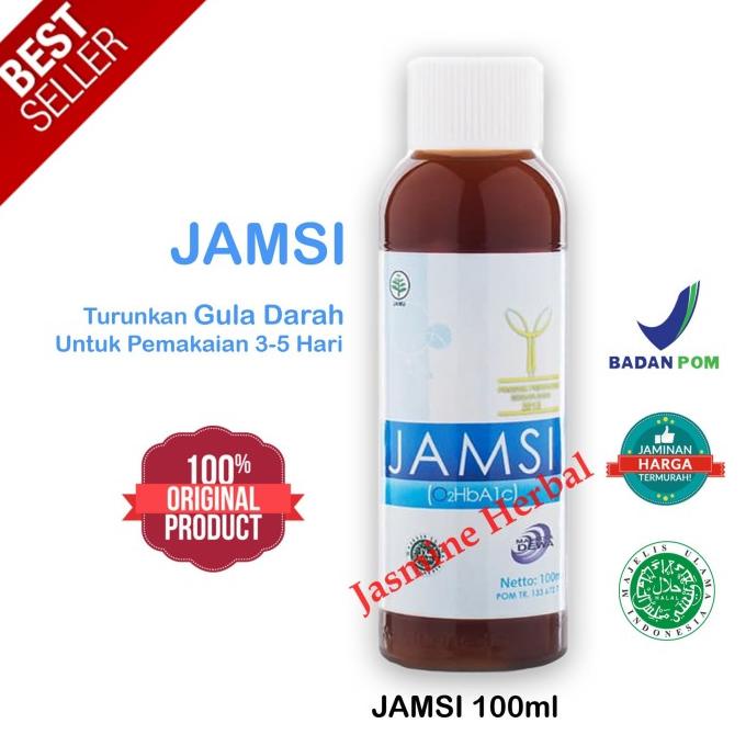 

TERLARIS Obat Herbal Diabetes Gula Darah Kencing Manis JAMSI 100 ml /OBAT HERBAL ASAM URAT/OBAT HERBAL PELANGSING/OBAT HERBAL KOLESTEROL/OBAT HERBAL DIABETES