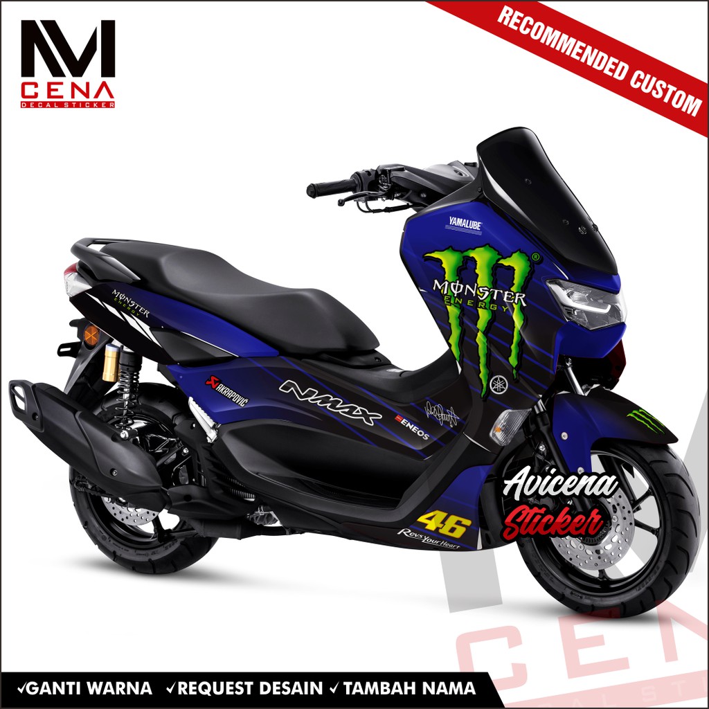Sticker Decal Nmax New 2020 Decal Sticker Nmax New Sticker Striping Decal Nmax 2020 Full Body livery