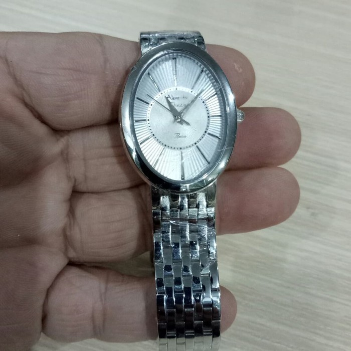 JAM TANGAN WANITA ALEXANDRE CHRISTIE AC 2575 SILVER WHITE ORIGINAL GARANSI RESMI 1 TAHUN