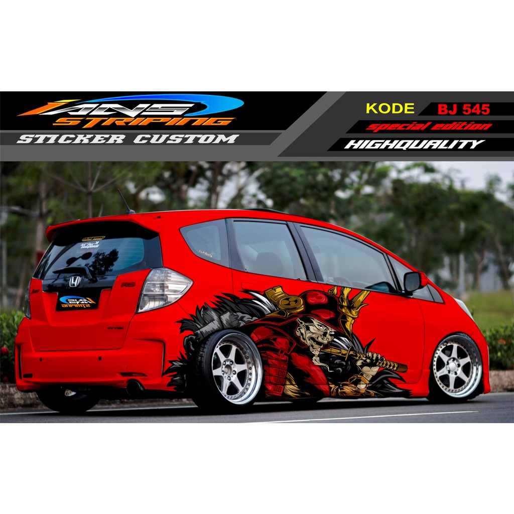 STICKER VARIASI MOBIL JAZZ BRIO AGYA SIGRA YARIS / DECAL MOBIL / STIKER DECAL MOBIL TERBARU