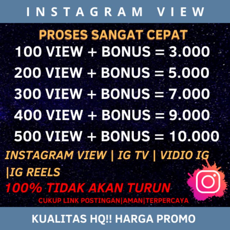 Jual Views Ig Real Aktif Views Ig Reels Views Vidio Ig Views Ig Tv